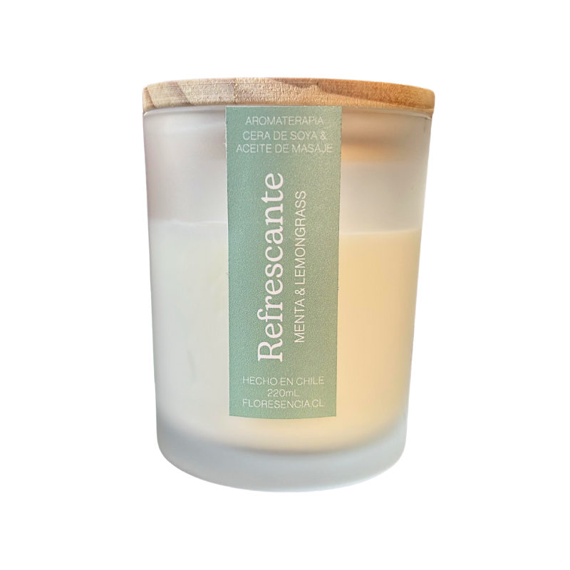 Vela aromática refrescante