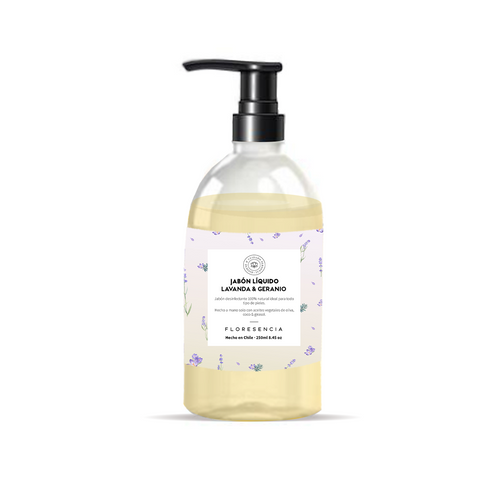 Jabón Líquido Lavanda Geranio 250ml