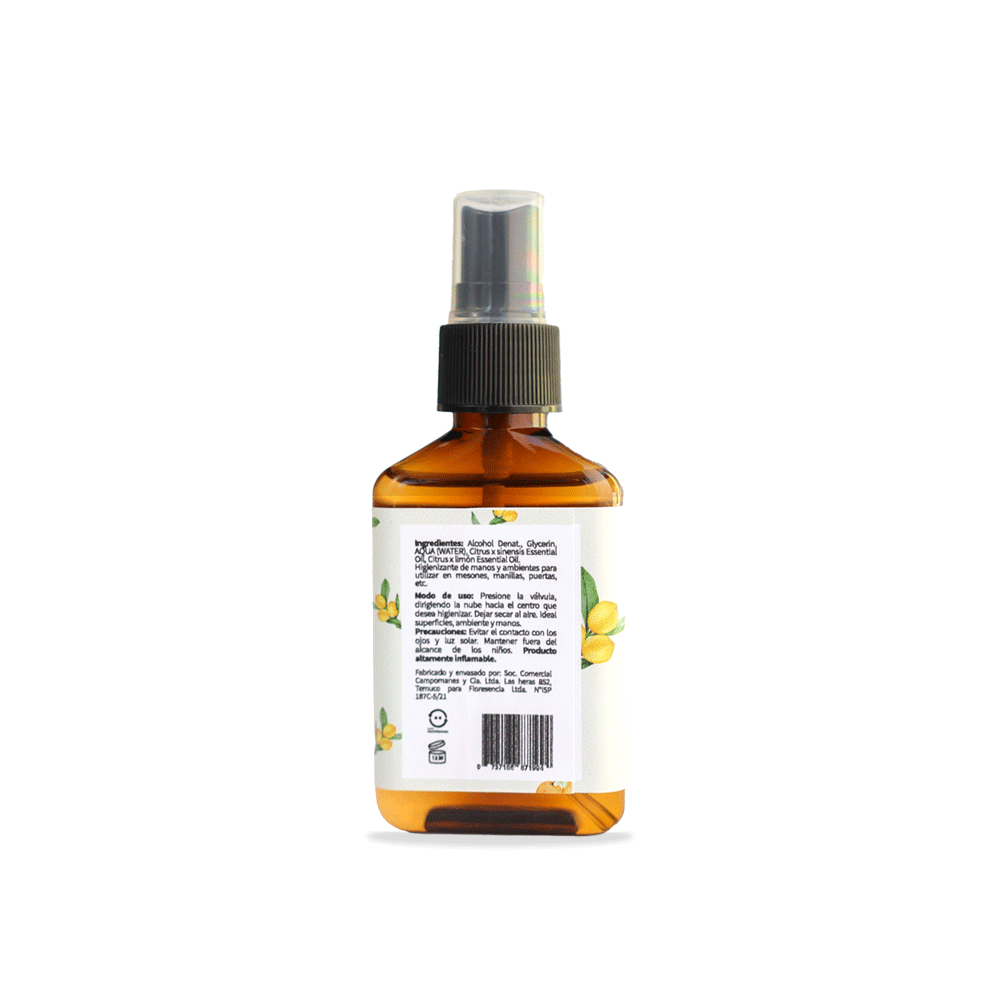 Higienizante de manos natural naranja y limón 60ml