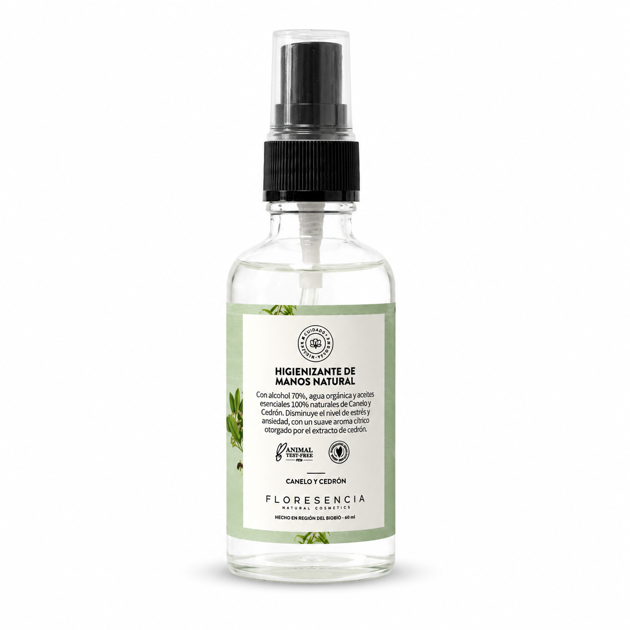 Higienizante de manos natural Canelo y Cedrón 50ml