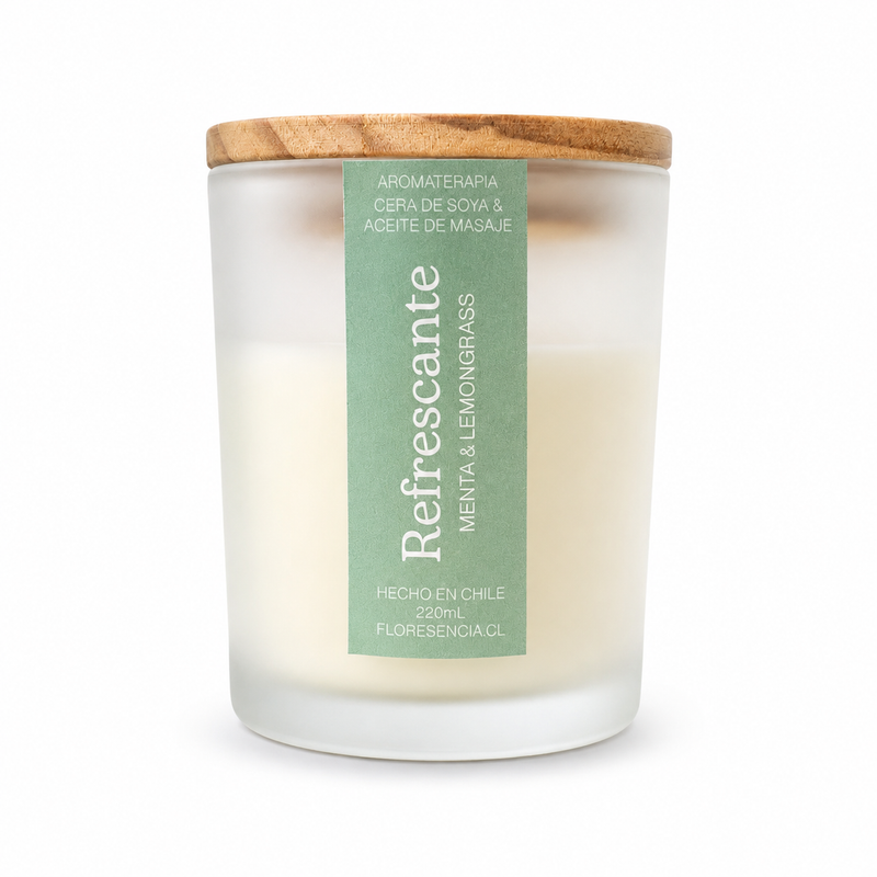 Vela aromática refrescante