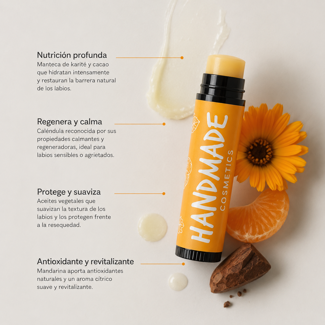 Bálsamo Labial Hidratante & Reparador Caléndula 5g