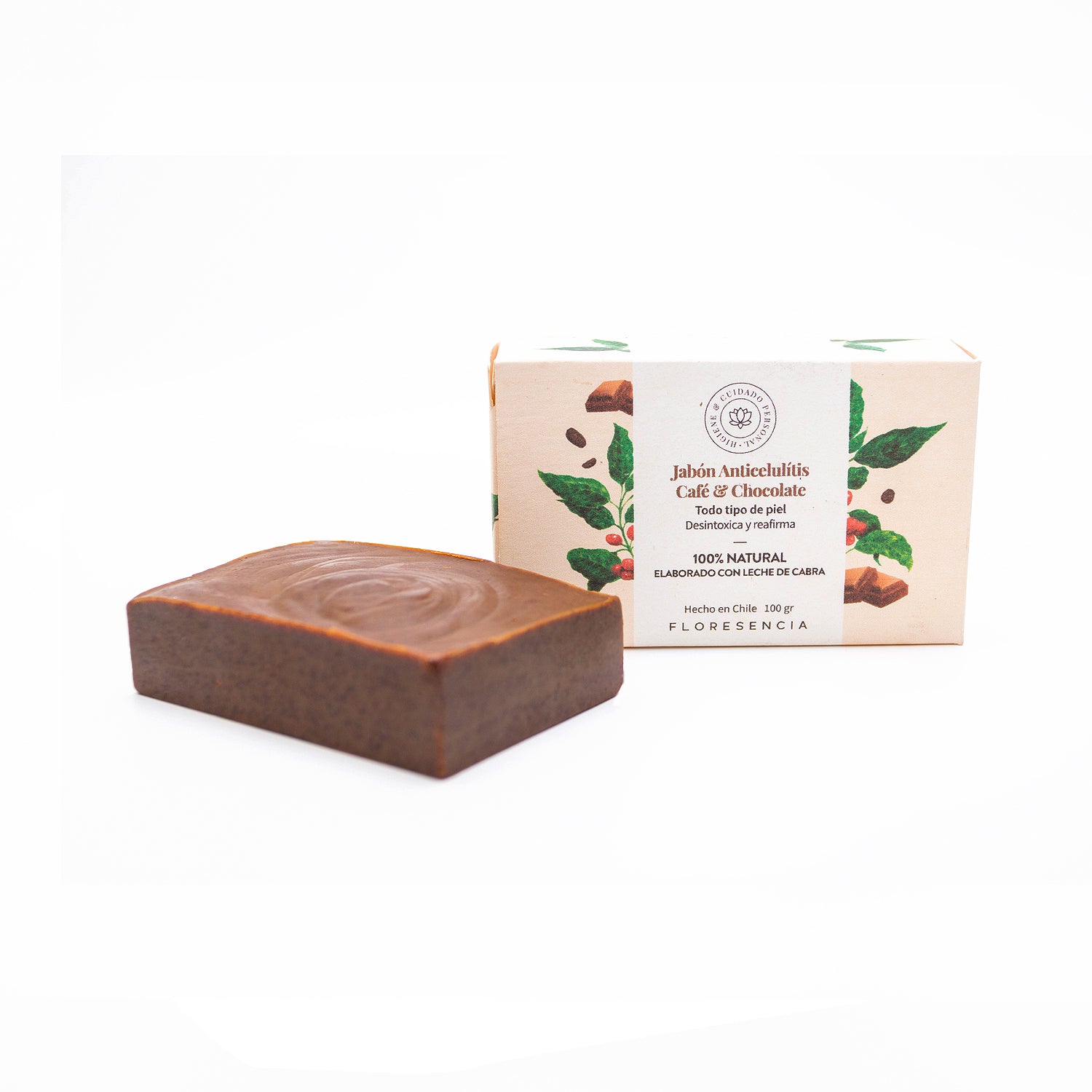 Jabón anticelulítis con café y chocolate