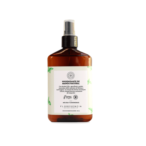 Higienizante de manos natural melissa y lemongrass 250 ml