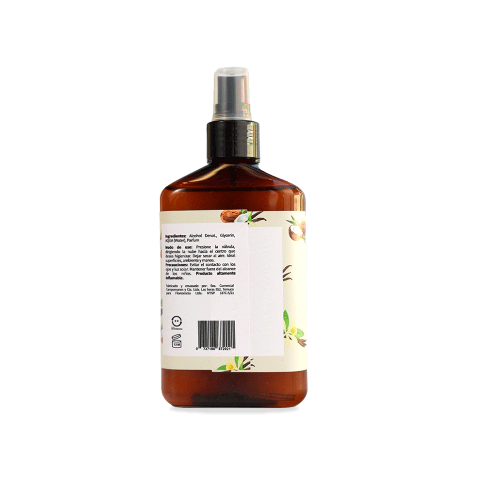 Higienizante de manos natural Vainilla y coco