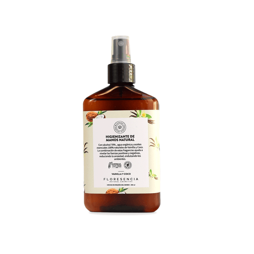 Higienizante de manos natural Vainilla y coco 250 ml
